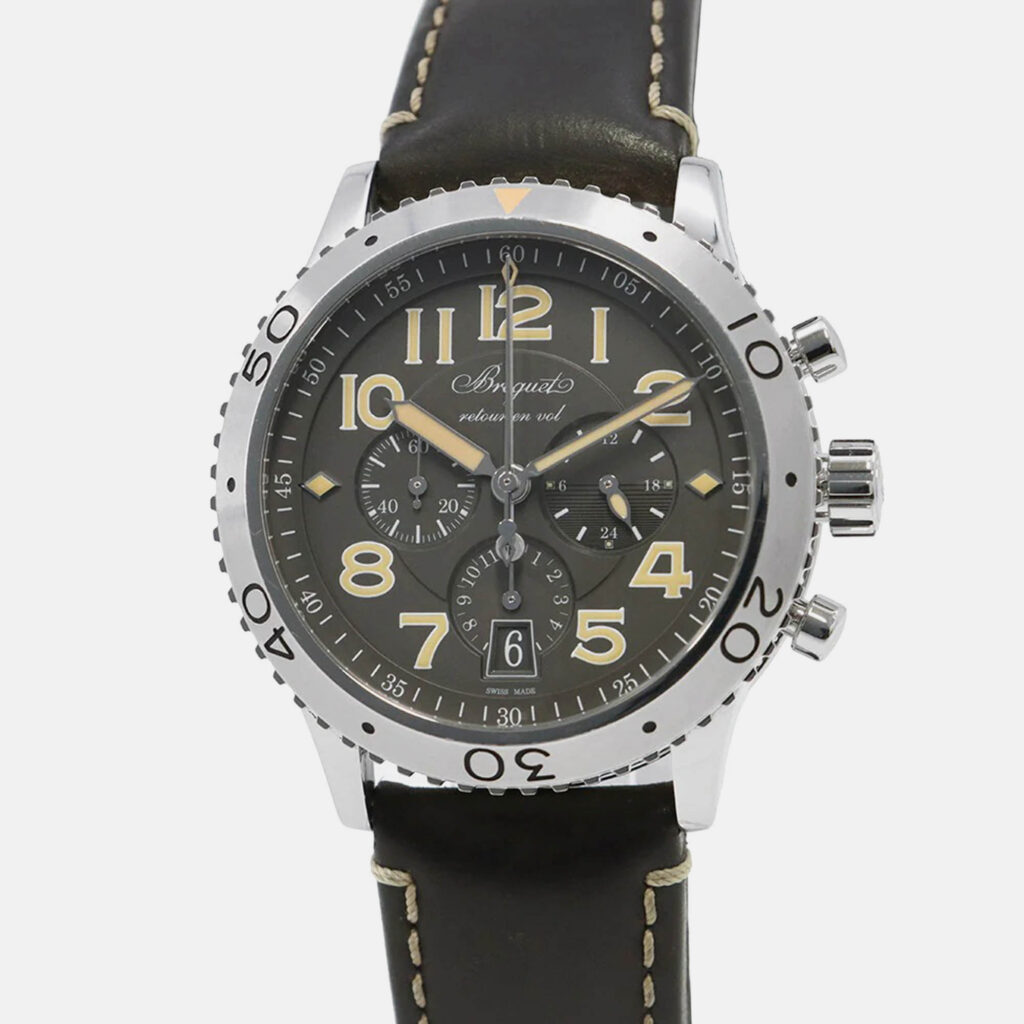 Breguet Type XXI 3817ST/X2/3ZU Automatic Grey Stainless Steel Men's Wristwatch 42 mm Breguet Type XXI 3817ST/X2/3ZU Automatic Grey Stainless Steel Men's Wristwatch 42 mm