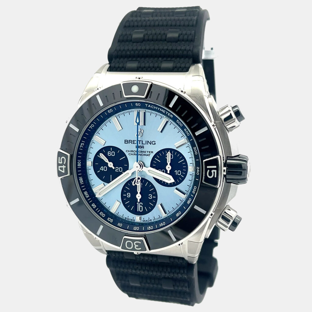 Breitling Chronomat PB0136251C1S1 Automatic Ice Blue Stainless Steel Men’s Wristwatch 44 mm Breitling Chronomat PB0136251C1S1 Automatic Ice Blue Stainless Steel Men’s Wristwatch 44 mm