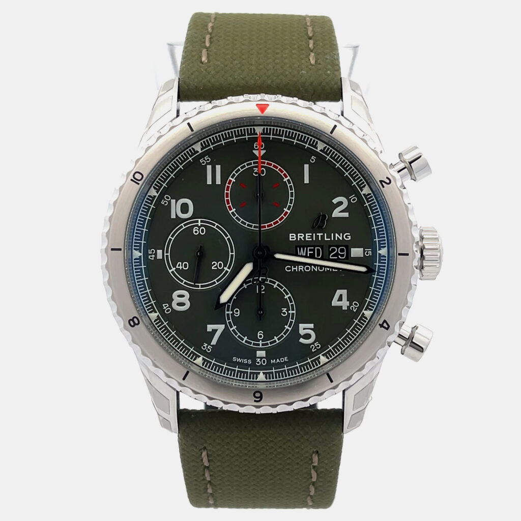 Breitling Aviator 8 A133161A1L1X2 Automatic Green Stainless Steel Men’s Wristwatch 43 mm Breitling Aviator 8 A133161A1L1X2 Automatic Green Stainless Steel Men’s Wristwatch 43 mm