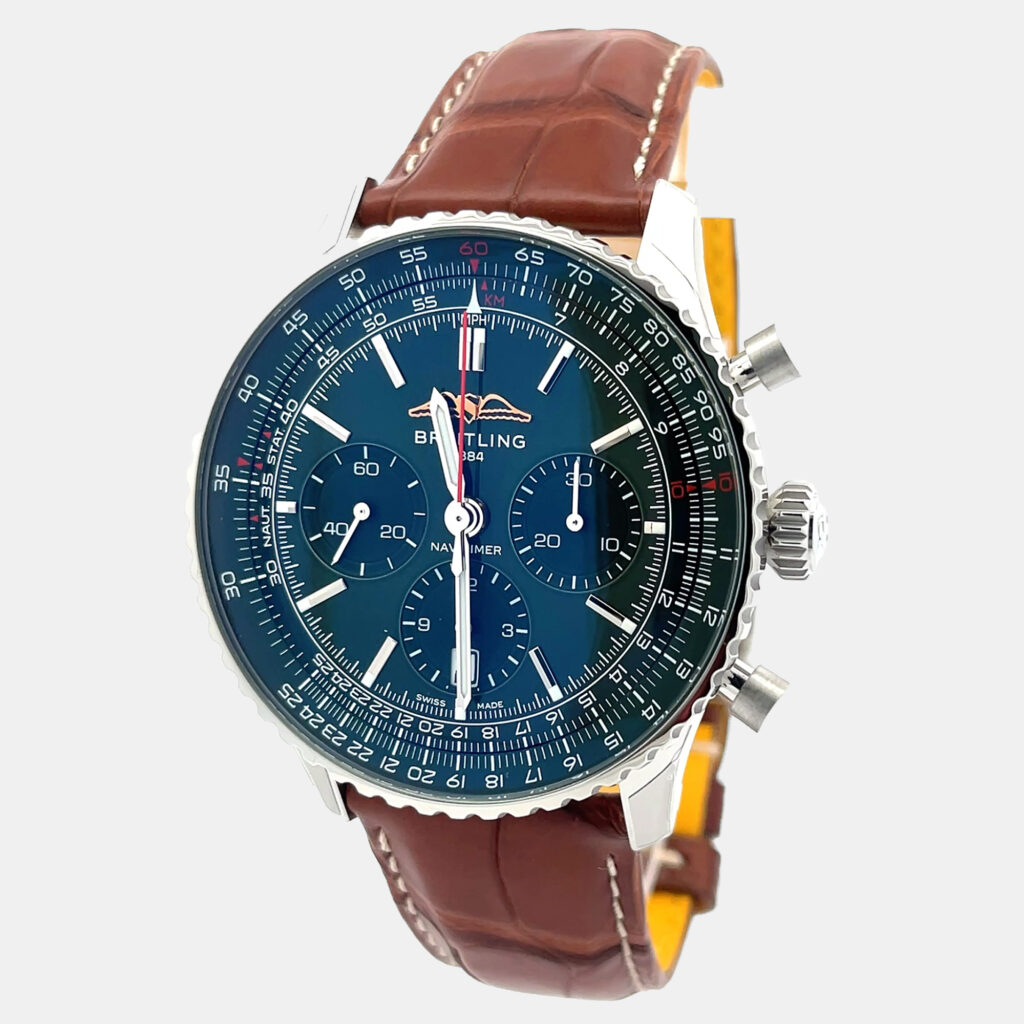 Breitling Navitimer AB01382B1L1P1 Automatic Green Stainless Steel Men’s Wristwatch 43 mm Breitling Navitimer AB01382B1L1P1 Automatic Green Stainless Steel Men’s Wristwatch 43 mm