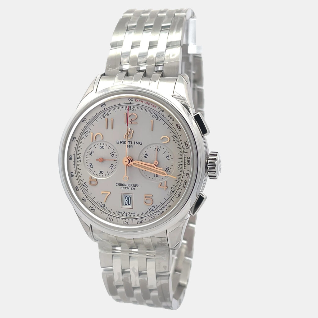 Breitling Premier AB0145211G1A1 Automatic Cream Stainless Steel Men’s Wristwatch 42 mm Breitling Premier AB0145211G1A1 Automatic Cream Stainless Steel Men’s Wristwatch 42 mm