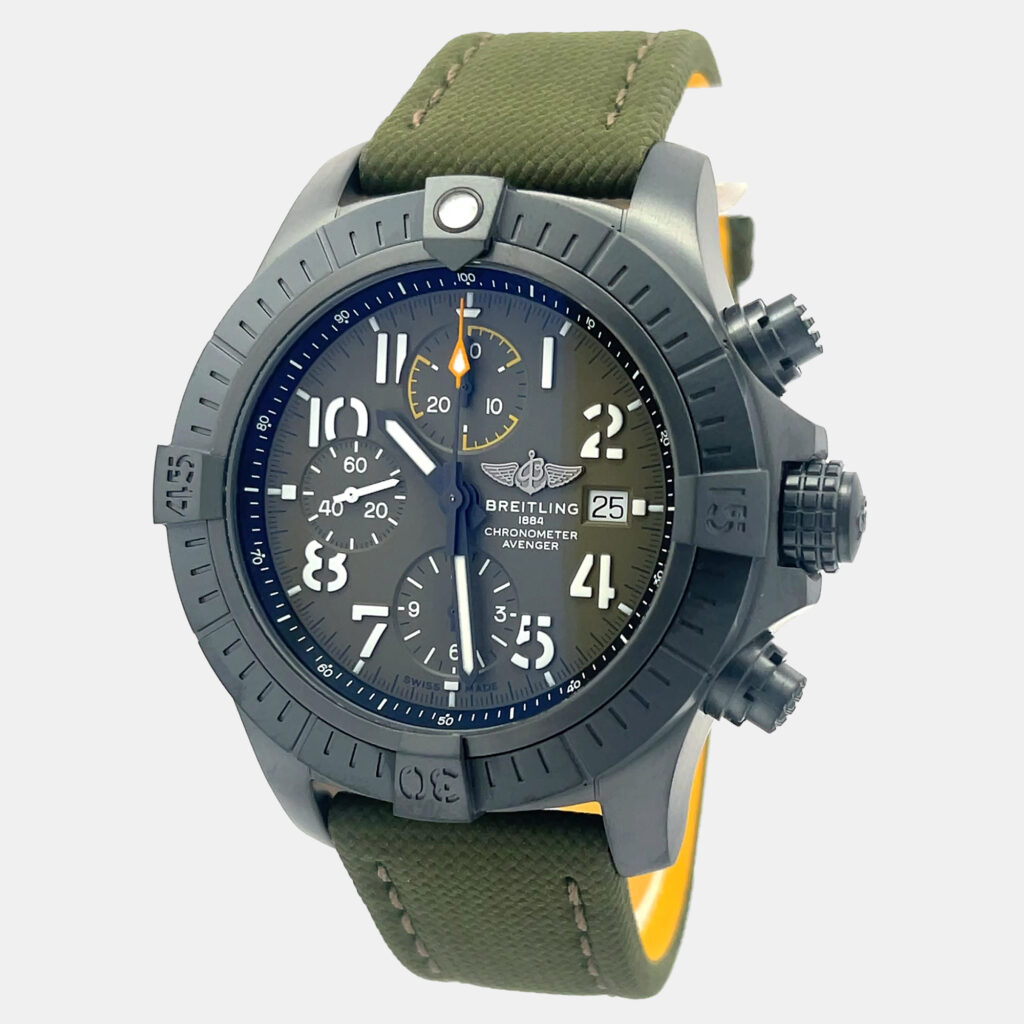 Breitling Super Avenger V13317101L1X1 Automatic Green Titanium Men’s Wristwatch 45 mm Breitling Super Avenger V13317101L1X1 Automatic Green Titanium Men’s Wristwatch 45 mm