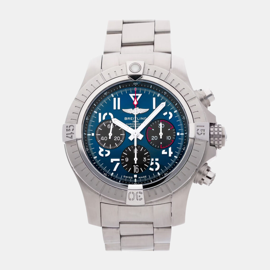 Breitling Avenger B01 Chronograph AB01821A1C1A1 Automatic Blue Stainless Steel Men's Wristwatch 45mm Breitling Avenger B01 Chronograph AB01821A1C1A1 Automatic Blue Stainless Steel Men's Wristwatch 45mm