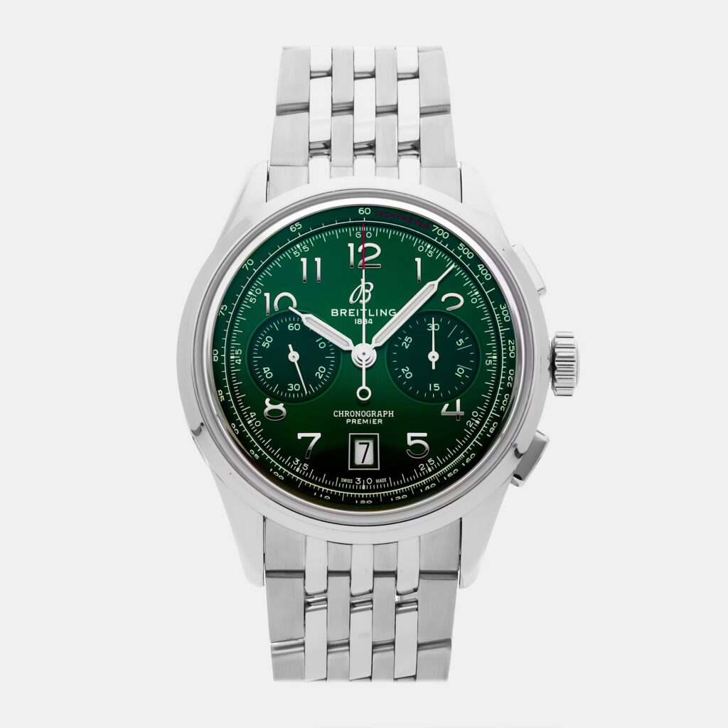 Breitling Premier B01 Chronograph AB0145371L1A1 Automatic Green Stainless Steel Men's Wristwatch 42mm Breitling Premier B01 Chronograph AB0145371L1A1 Automatic Green Stainless Steel Men's Wristwatch 42mm