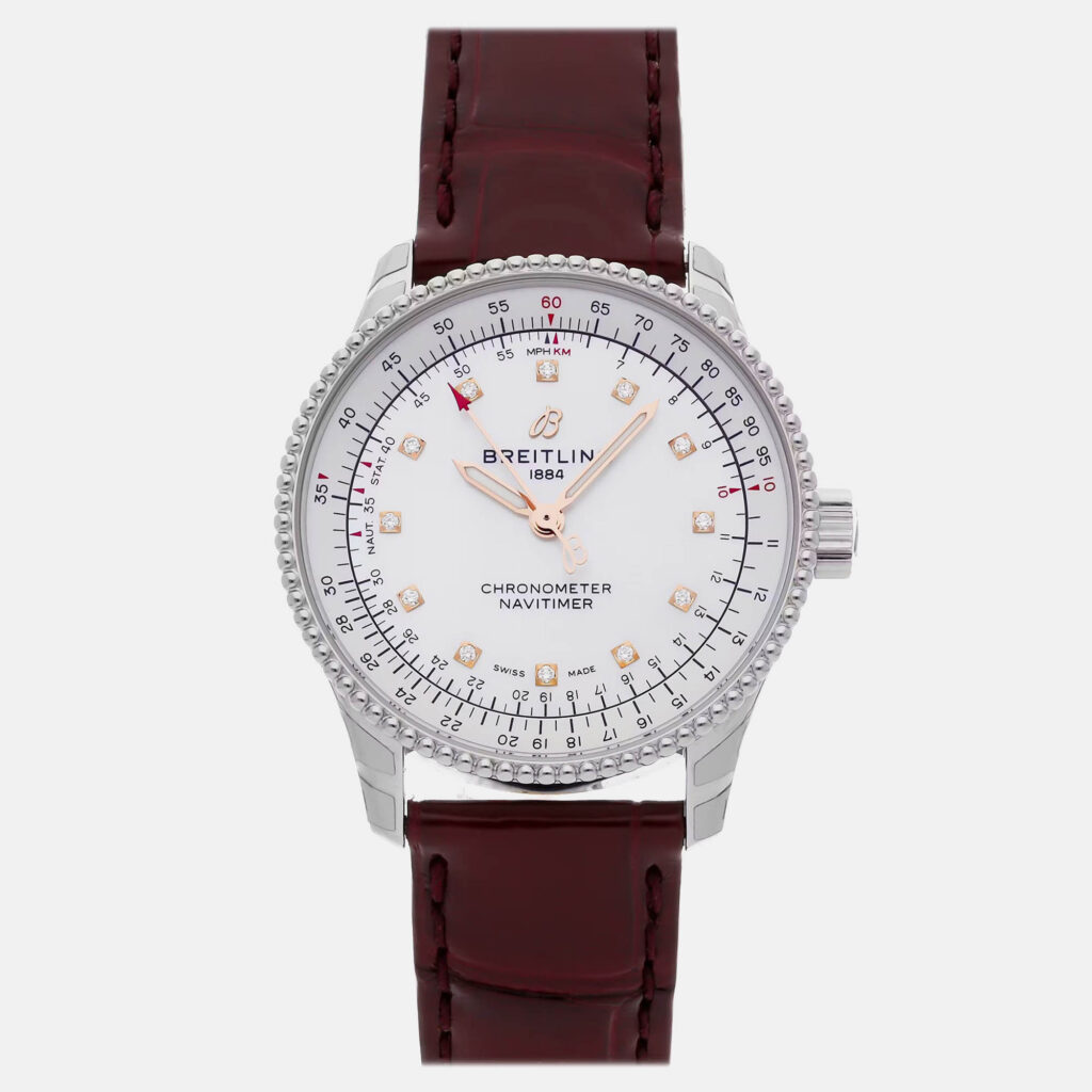 Breitling Navitimer A17395211A1P1 Automatic White Stainless Steel Women’s Wristwatch 35mm Breitling Navitimer A17395211A1P1 Automatic White Stainless Steel Women’s Wristwatch 35mm