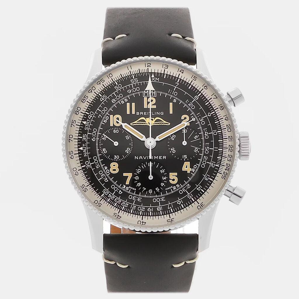 Breitling Navitimer Ref. 806 1959 Re-Edition AB0910371B1X1 Manual Winding Black Stainless Steel Men’s Wristwatch 41mm Breitling Navitimer Ref. 806 1959 Re-Edition AB0910371B1X1 Manual Winding Black Stainless Steel Men’s Wristwatch 41mm