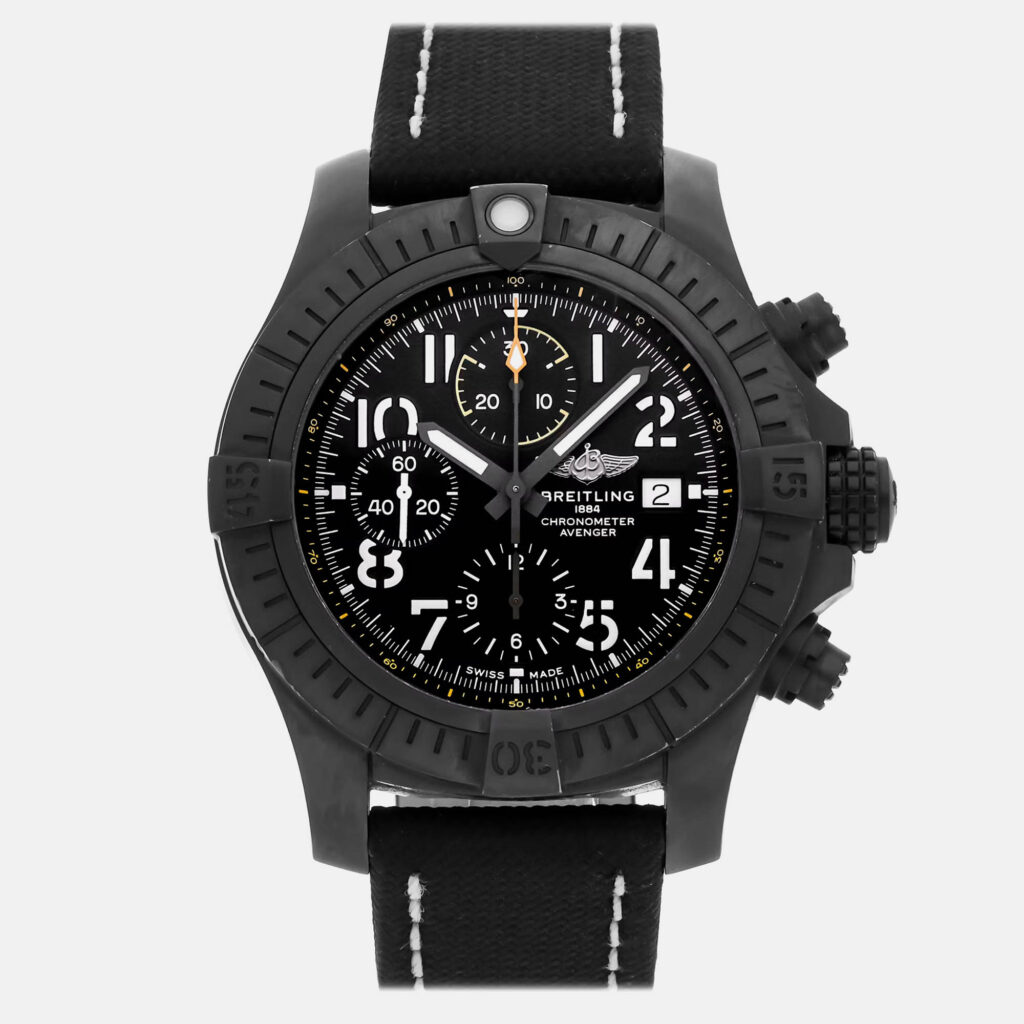 Breitling Avenger V13317101B1X1 Automatic Black Titanium Men’s Wristwatch 45 mm Breitling Avenger V13317101B1X1 Automatic Black Titanium Men’s Wristwatch 45 mm
