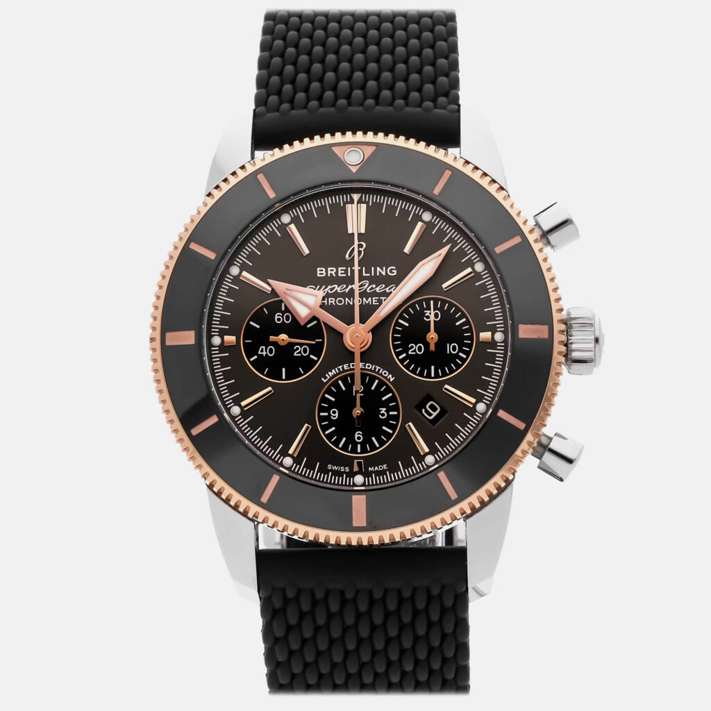 Breitling Superocean Heritage UB01621A1M1S1 Automatic Black Stainless Steel 18k Rose Gold Men’s Wristwatch 44 mm Breitling Superocean Heritage UB01621A1M1S1 Automatic Black Stainless Steel 18k Rose Gold Men’s Wristwatch 44 mm