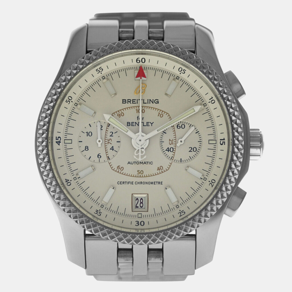 Breitling Bentley Mark VI P26362 Automatic Silver Platinum Stainless Steel Men's Wristwatch 42 mm Breitling Bentley Mark VI P26362 Automatic Silver Platinum Stainless Steel Men's Wristwatch 42 mm