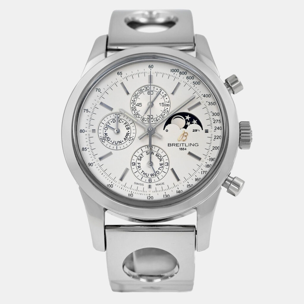 Breitling Transocean A19310 Automatic Silver Stainless Steel Men's Wristwatch 43 mm Breitling Transocean A19310 Automatic Silver Stainless Steel Men's Wristwatch 43 mm
