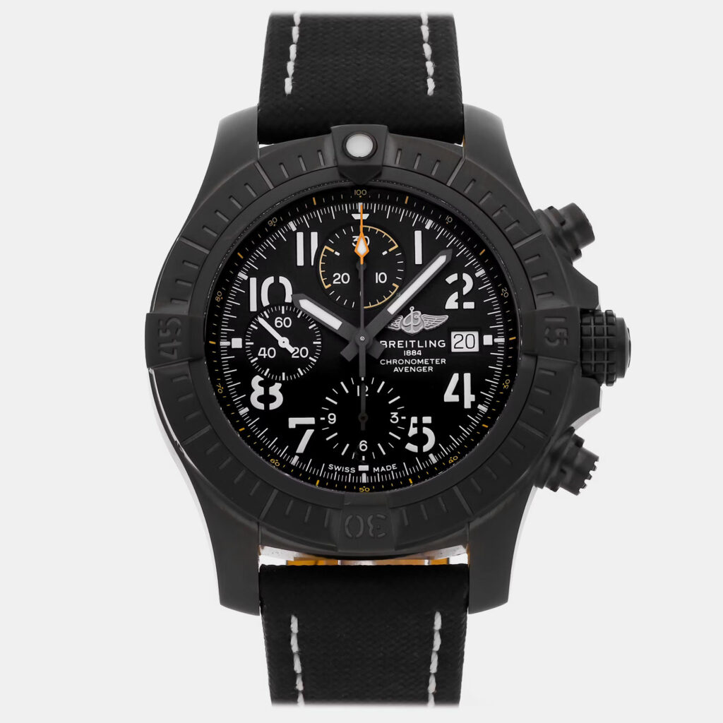 Pre-Owned Breitling Avenger Chronograph Night Mission V13317101B1X1 Pre-Owned Breitling Avenger Chronograph Night Mission V13317101B1X1
