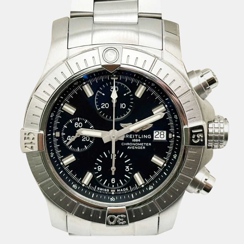 Breitling Avenger Chronograph A13385 Automatic Black Stainless Steel Men's Wristwatch 43 mm Breitling Avenger Chronograph A13385 Automatic Black Stainless Steel Men's Wristwatch 43 mm