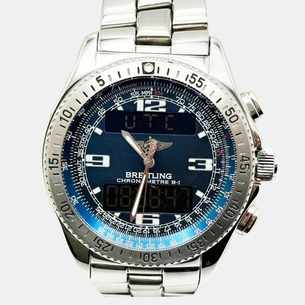 Breitling B-1 A78362 Quartz Blue Stainless Steel Men's Wristwatch 42 mm Breitling B-1 A78362 Quartz Blue Stainless Steel Men's Wristwatch 42 mm