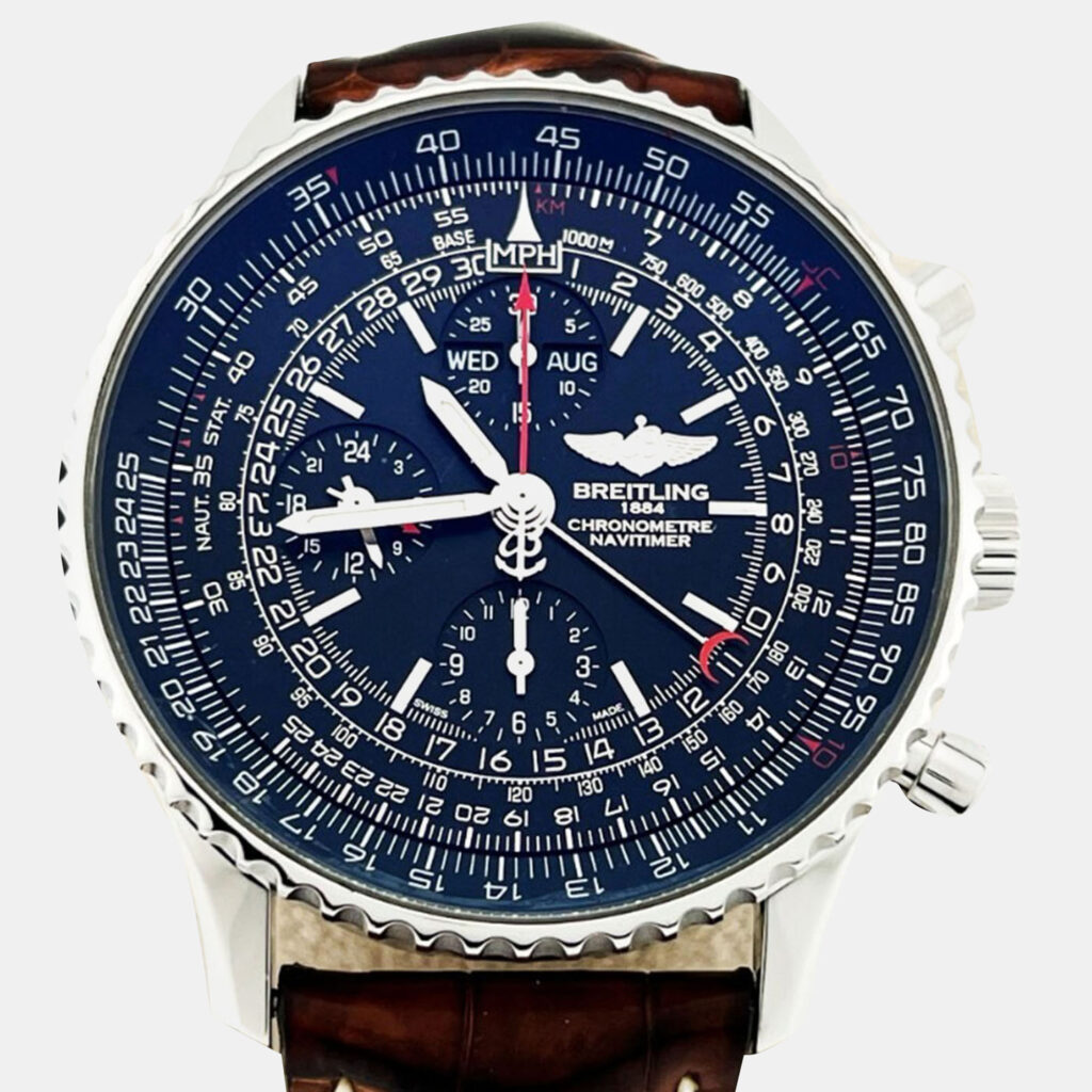 Breitling Navitimer 1884 A21350 Automatic Black Stainless Steel Men's Wristwatch 45 mm Breitling Navitimer 1884 A21350 Automatic Black Stainless Steel Men's Wristwatch 45 mm