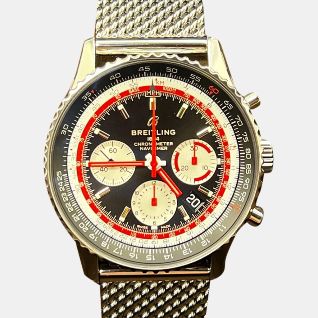 Breitling Navitimer AB0121 Automatic Black Stainless Steel Men's Wristwatch 43 mm Breitling Navitimer AB0121 Automatic Black Stainless Steel Men's Wristwatch 43 mm