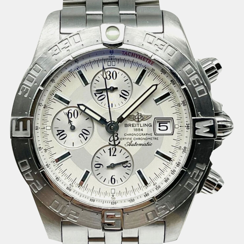 Breitling Galactic Chronograph II A13364 Automatic Silver Stainless Steel Men's Wristwatch 44 mm Breitling Galactic Chronograph II A13364 Automatic Silver Stainless Steel Men's Wristwatch 44 mm