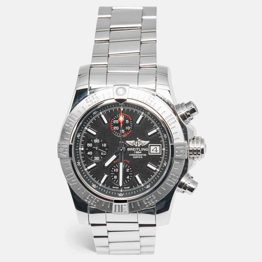 Breitling Avenger ll Chronograph A1338111/SC32 Black Dial Stainless Steel Men's Wristwatch 43 mm