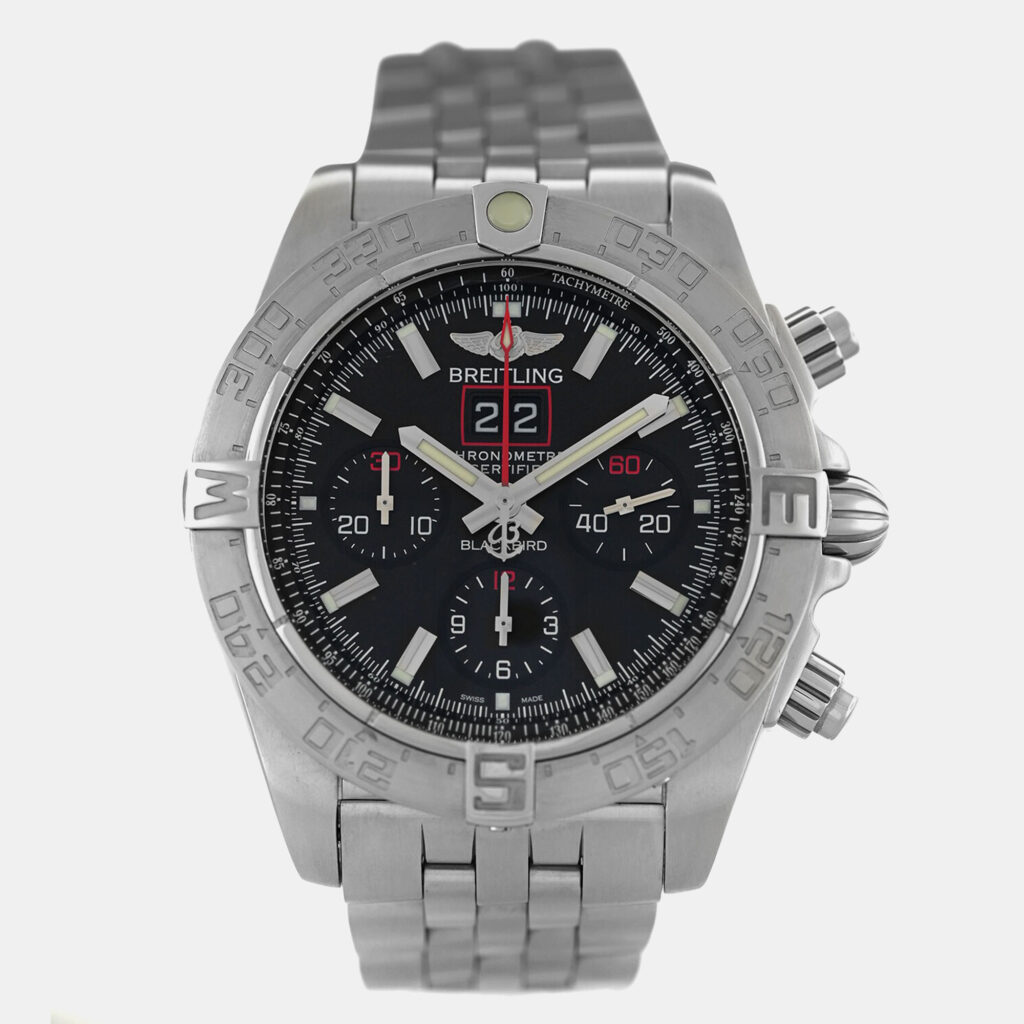 Breitling Chronomat Blackbird A44360 Automatic Black Stainless Steel Men's Wristwatch 44 mm Breitling Chronomat Blackbird A44360 Automatic Black Stainless Steel Men's Wristwatch 44 mm