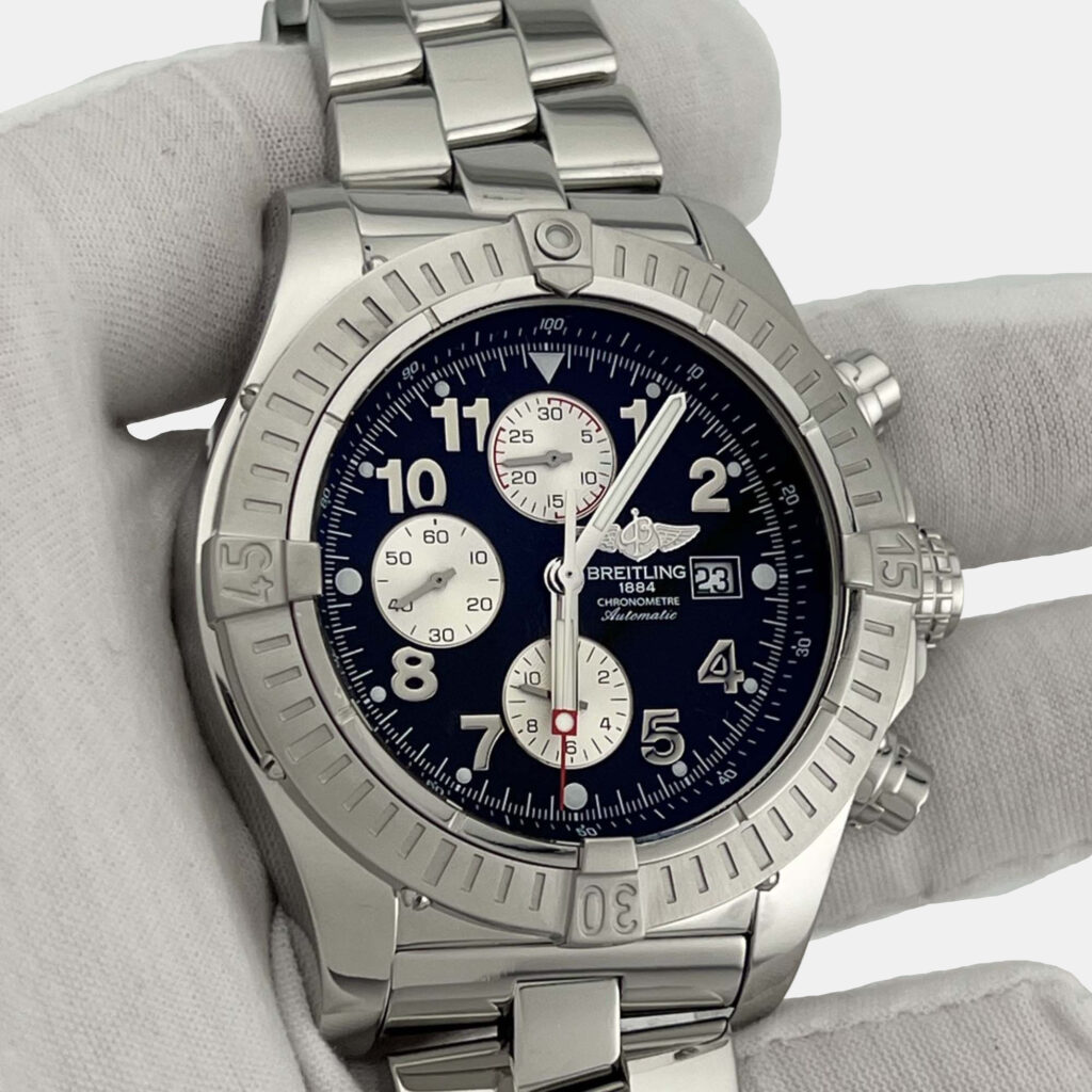 Breitling Super Avenger A13370 Automatic Black Stainless Steel Men's Wristwatch 48 mm Breitling Super Avenger A13370 Automatic Black Stainless Steel Men's Wristwatch 48 mm