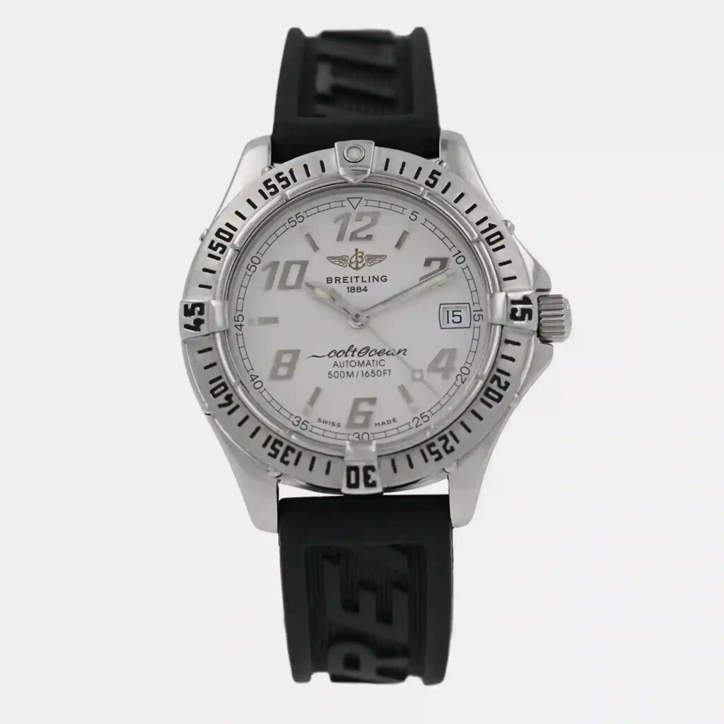 Breitling Colt A17350 Automatic White Dial Stainless Steel Men's Wristwatch 38 mm Breitling Colt A17350 Automatic White Dial Stainless Steel Men's Wristwatch 38 mm