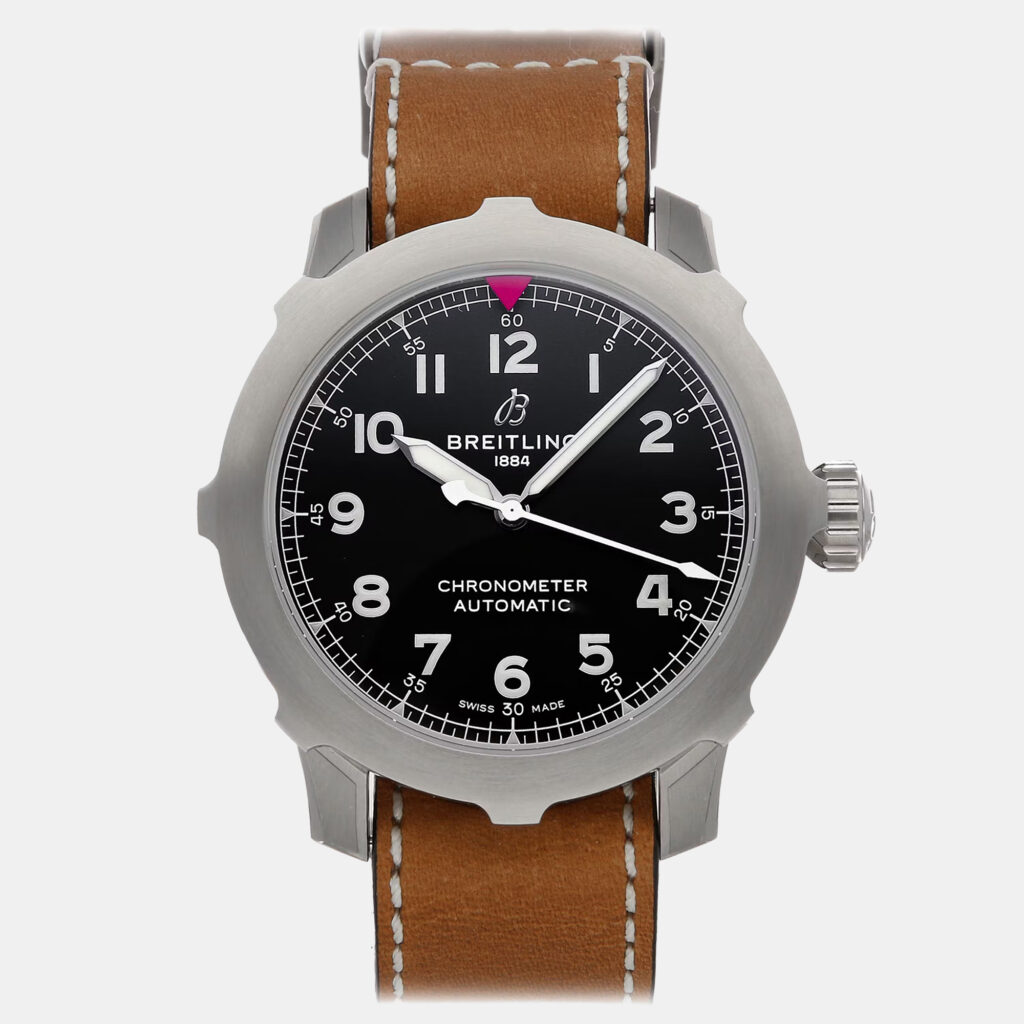 Pre-Owned Breitling Aviator Super 8 B20 AB2040101B1X1 Brown Automatic Stainless Steel Men's Wristwatch 46 MM Pre-Owned Breitling Aviator Super 8 B20 AB2040101B1X1 Brown Automatic Stainless Steel Men's Wristwatch 46 MM