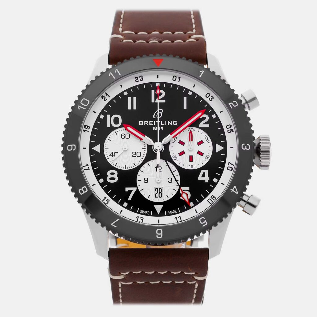 Pre-Owned Breitling Super Avi B04 Chronograph GMT Mosquito YB04451A1B1X1 Pre-Owned Breitling Super Avi B04 Chronograph GMT Mosquito YB04451A1B1X1