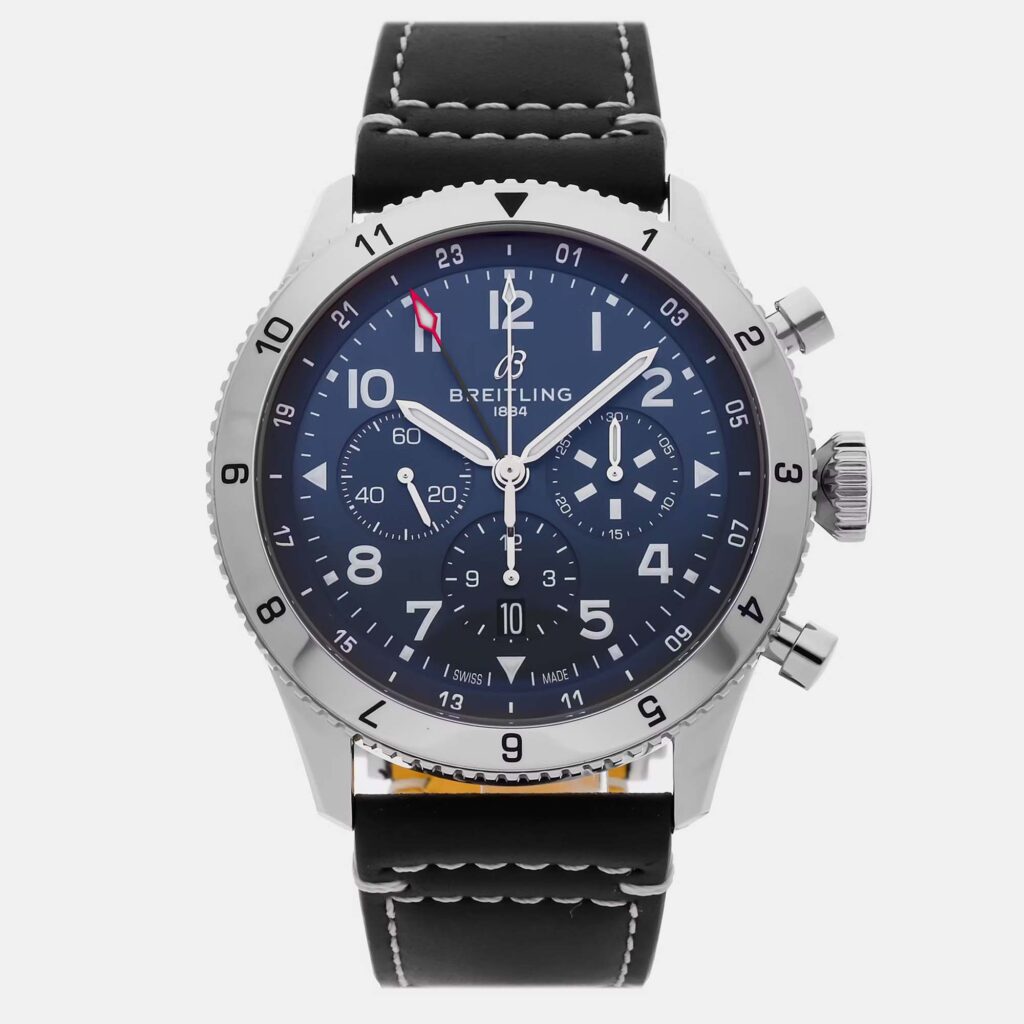 Pre-Owned Breitling Super Avi B04 Chronograph GMT Tribute AB04451A1C1X1 Pre-Owned Breitling Super Avi B04 Chronograph GMT Tribute AB04451A1C1X1