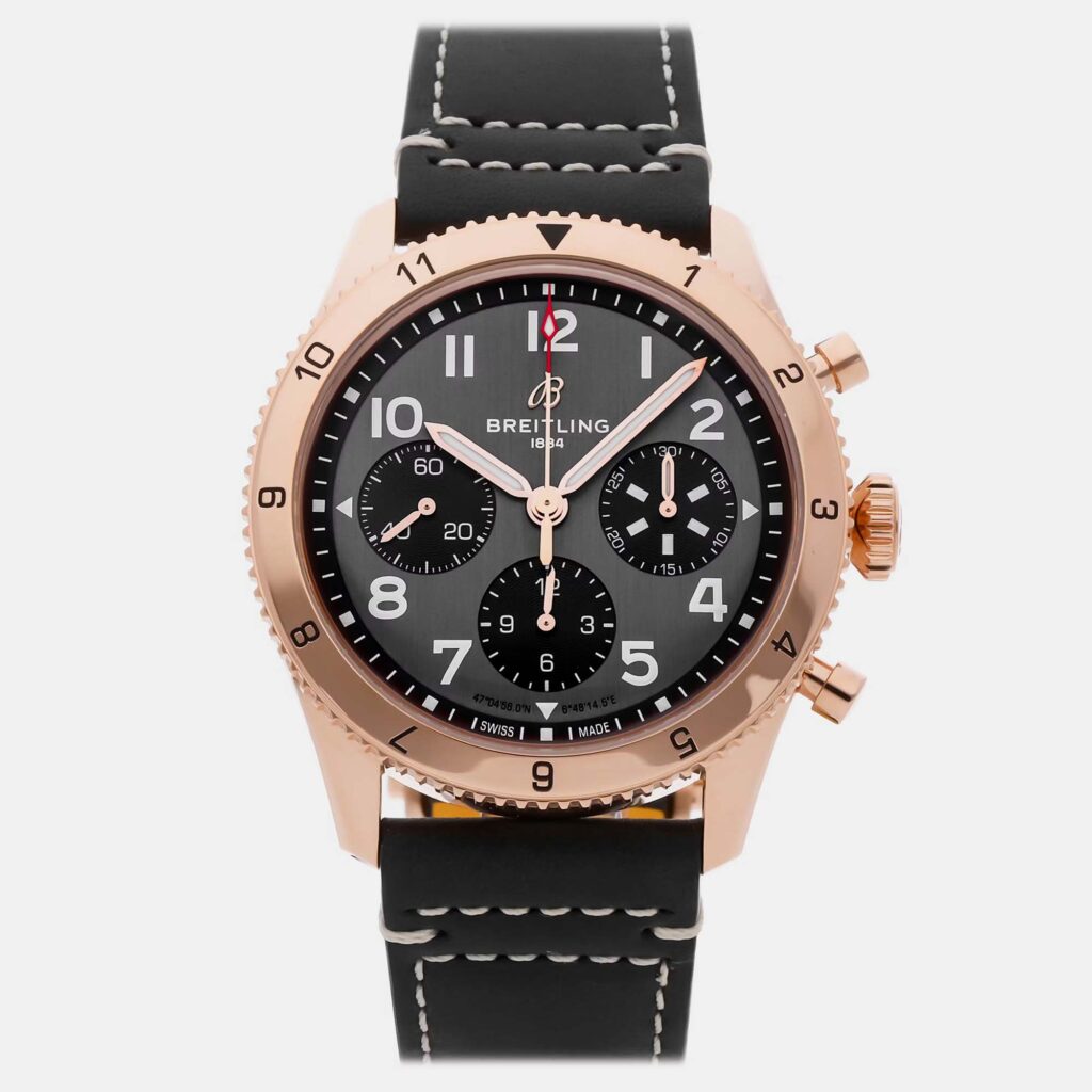 Pre-Owned Breitling Classic Avi Chronograph P-51 Mustang R233801A1B1X1 Pre-Owned Breitling Classic Avi Chronograph P-51 Mustang R233801A1B1X1