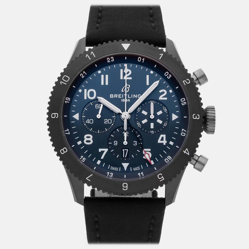 Pre-Owned Breitling Classic Avi B04 Chronograph GMT Tribute SB04452A1C1X1 Pre-Owned Breitling Classic Avi B04 Chronograph GMT Tribute SB04452A1C1X1