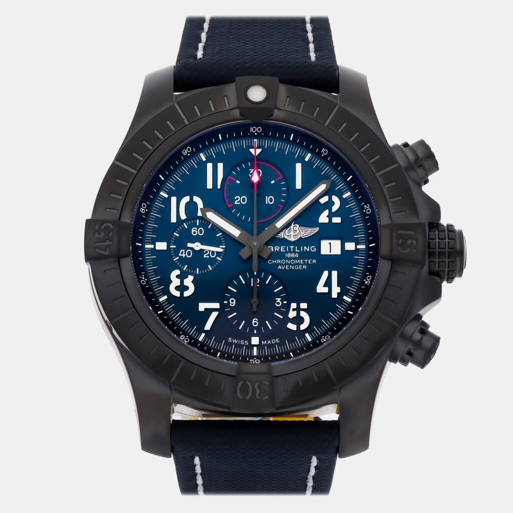 Pre-Owned Breitling Super Avenger Chronograph Night Mission V13375101C1X2 48 mm Pre-Owned Breitling Super Avenger Chronograph Night Mission V13375101C1X2 48 mm