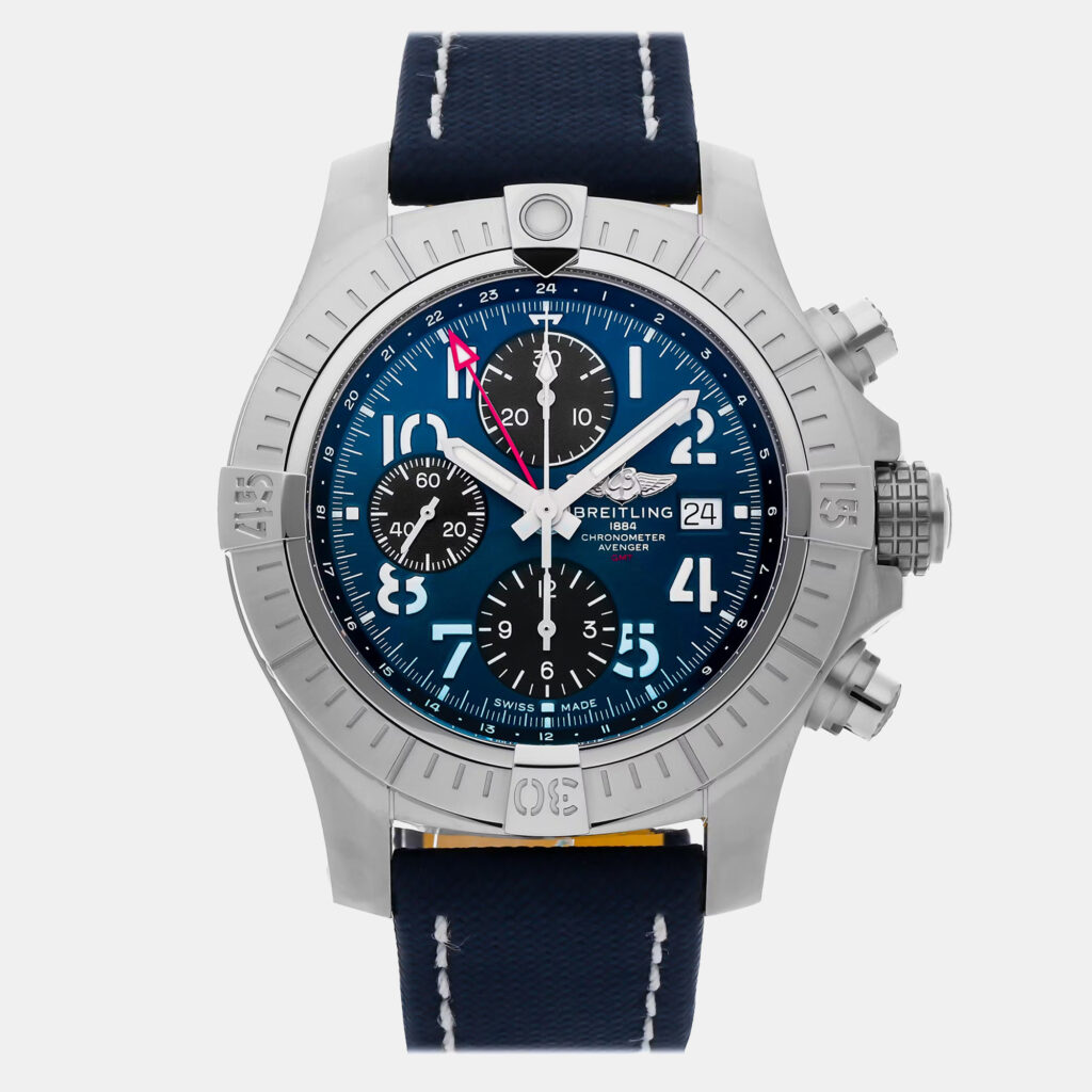 Pre-Owned Breitling Avenger Chronograph GMT A24315101C1X2 45 mm Pre-Owned Breitling Avenger Chronograph GMT A24315101C1X2 45 mm