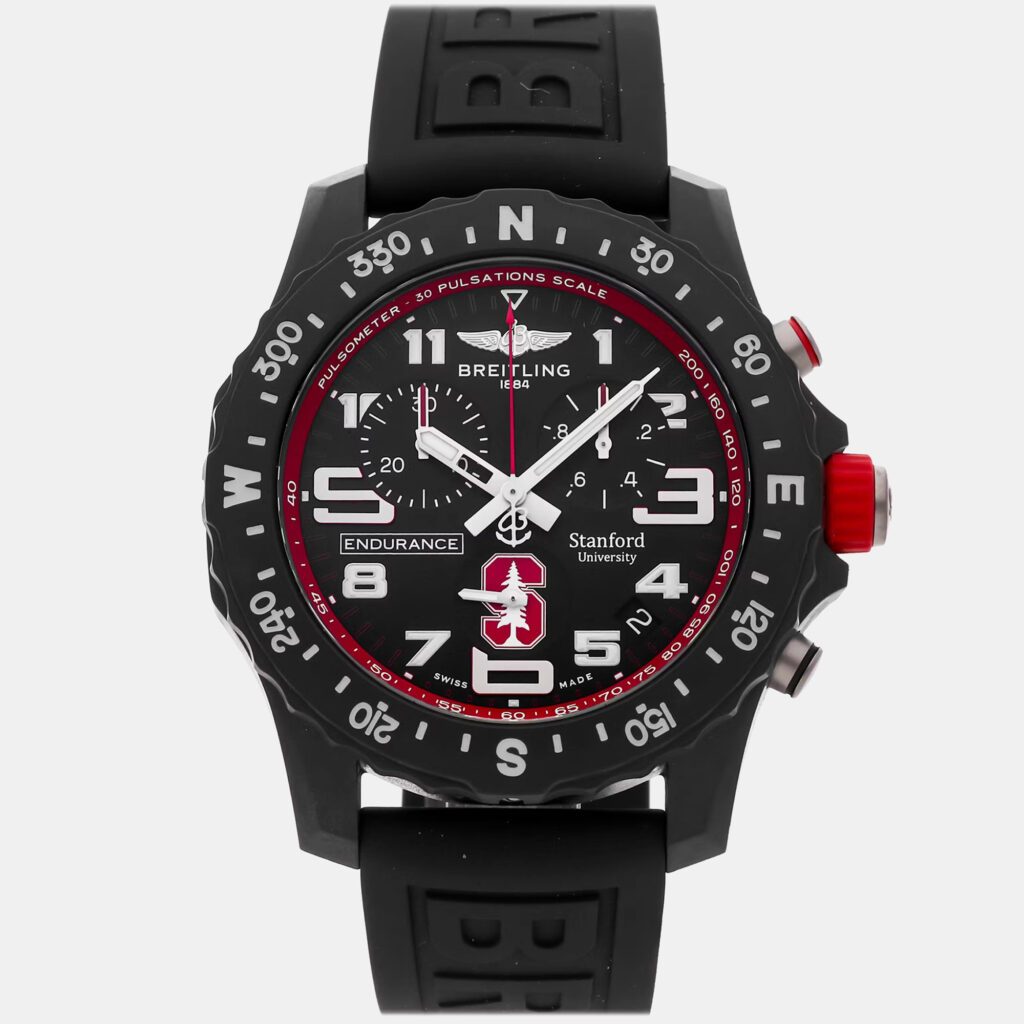 Pre-Owned Breitling Endurance Pro Stanford University X823109C1B1S1 Black Quartz Breitlight Men's Wristwatch 44 MM