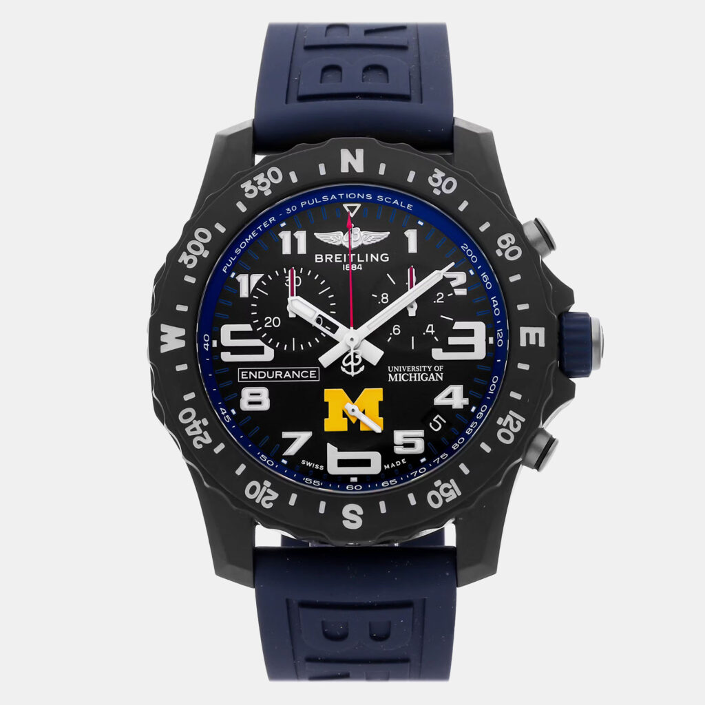 Pre-Owned Breitling Endurance Pro University of Michigan X823101C1B1S1 44 mm Pre-Owned Breitling Endurance Pro University of Michigan X823101C1B1S1 44 mm