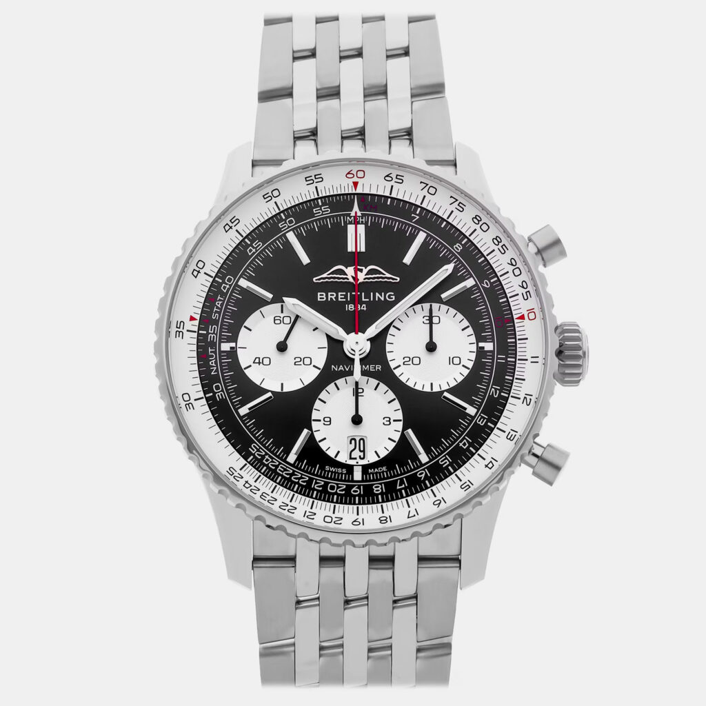 Pre-Owned Breitling Navitimer B01 Chronograph AB0138211B1A1 Automatic 43 mm Pre-Owned Breitling Navitimer B01 Chronograph AB0138211B1A1 Automatic 43 mm