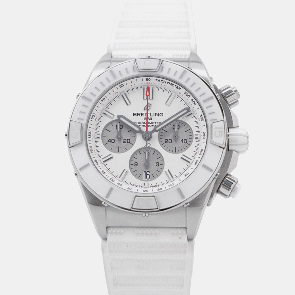 Breitling Chronomat AB0136A71A1S1 Automatic White Stainless Steel Men's Wristwatch 44 mm