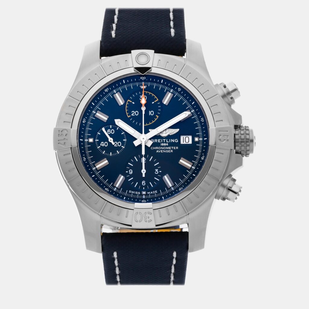 Breitling Avenger A13317101C1X2 Automatic Blue Stainless Steel Men’s Wristwatch 45mm
