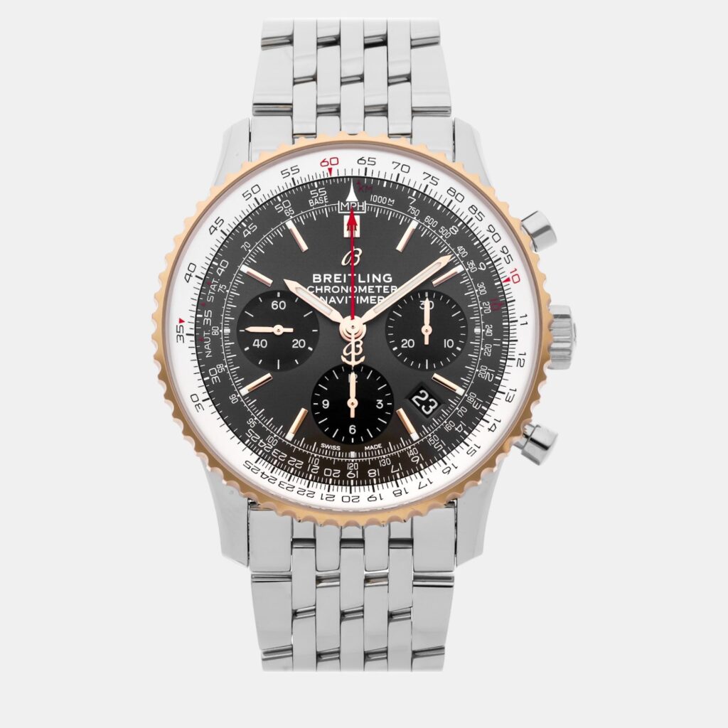 Breitling Navitimer UB0121211F1A1 Automatic Grey Stainless Steel Men’s Wristwatch 43mm Breitling Navitimer UB0121211F1A1 Automatic Grey Stainless Steel Men’s Wristwatch 43mm