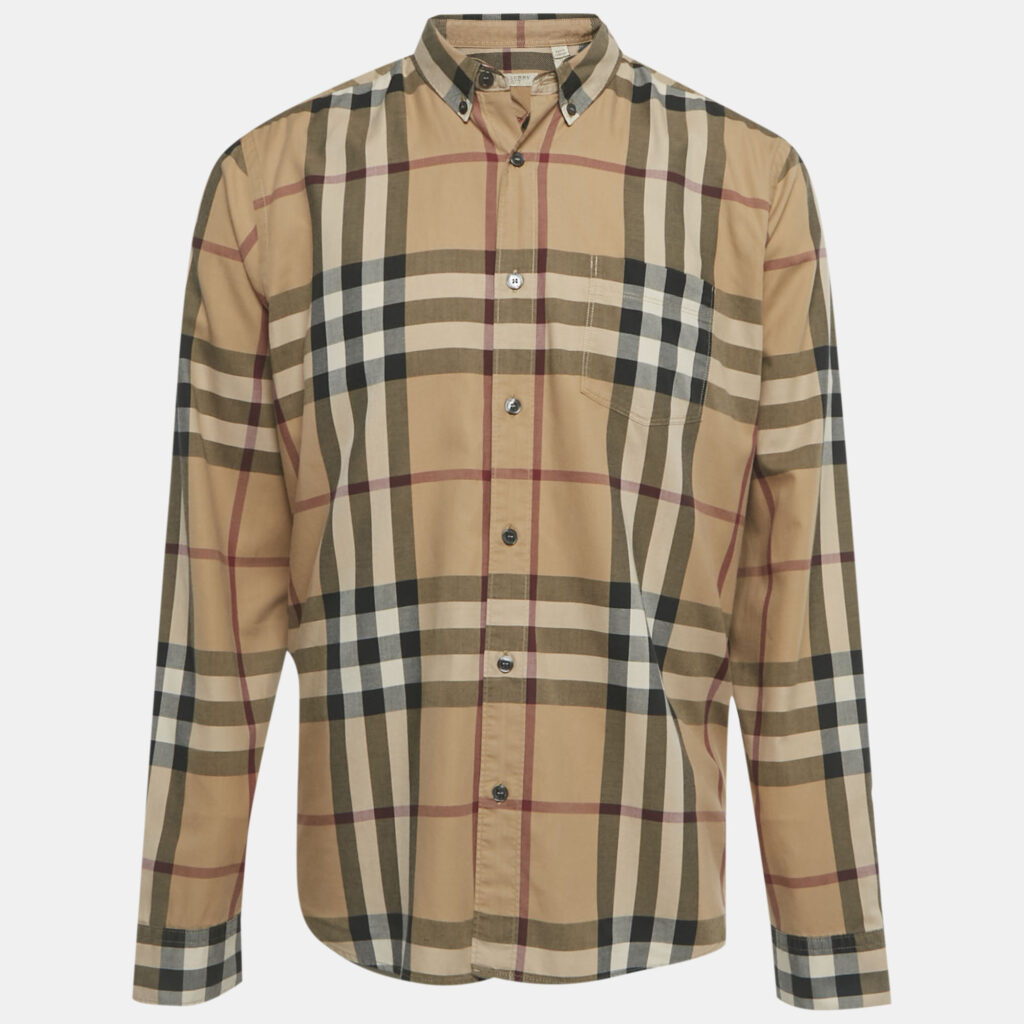 Burberry Brit Brown House Check Print Cotton Shirt XL Burberry Brit Brown House Check Print Cotton Shirt XL