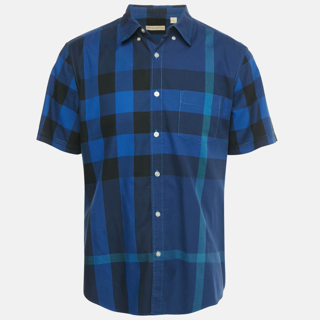 Burberry Brit Blue House Check Print Cotton Shirt XL Burberry Brit Blue House Check Print Cotton Shirt XL