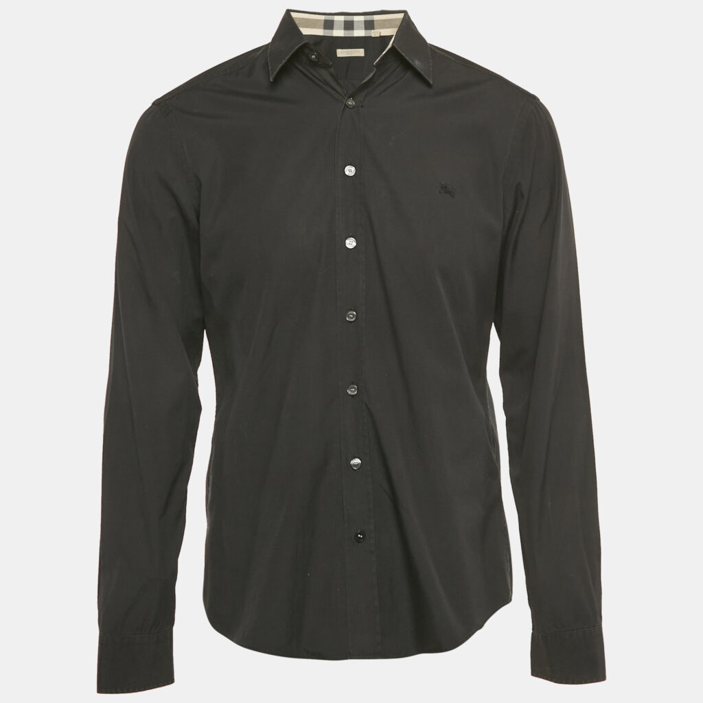 Burberry Brit Black Cotton Long Sleeve Shirt M