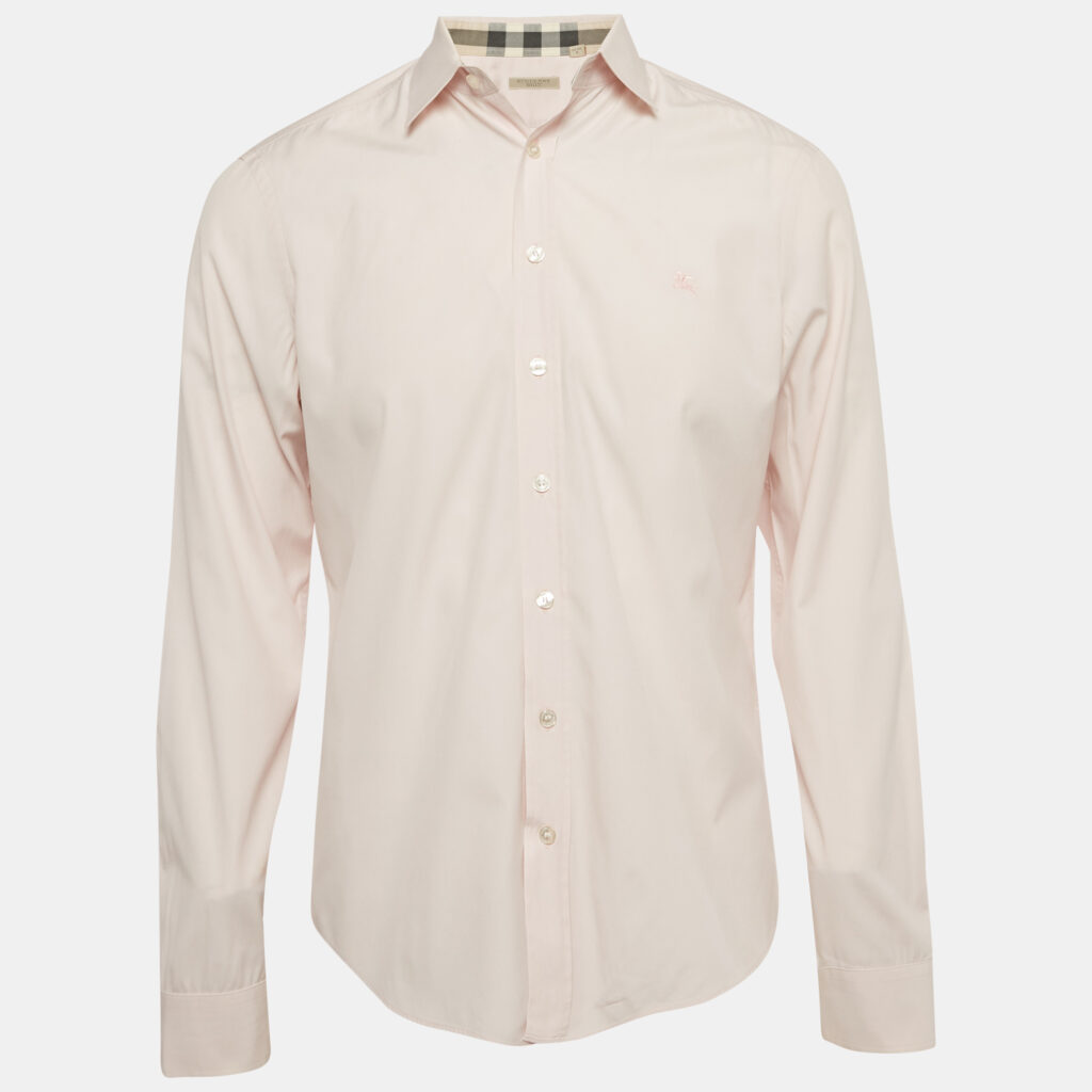 Burberry Brit Pink Cotton Long Sleeve Shirt M