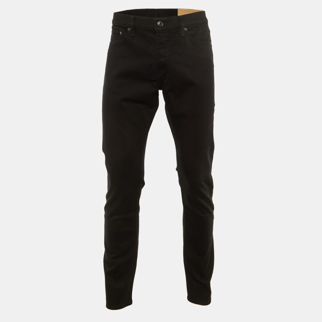Burberry Black Denim Straight Fit Jeans L Waist 34"