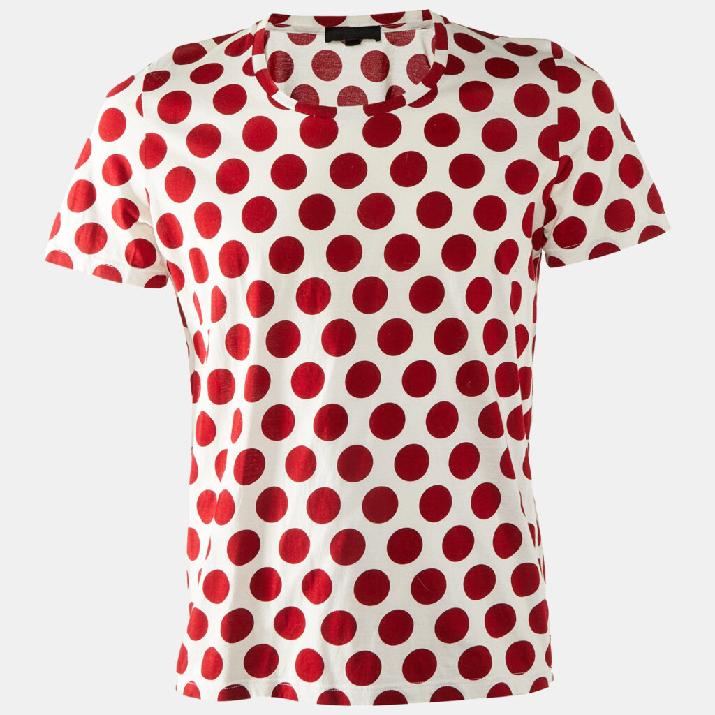 Burberry Prorsum Red/White Large Polka Dot Print Cotton T-Shirt M Burberry Prorsum Red/White Large Polka Dot Print Cotton T-Shirt M