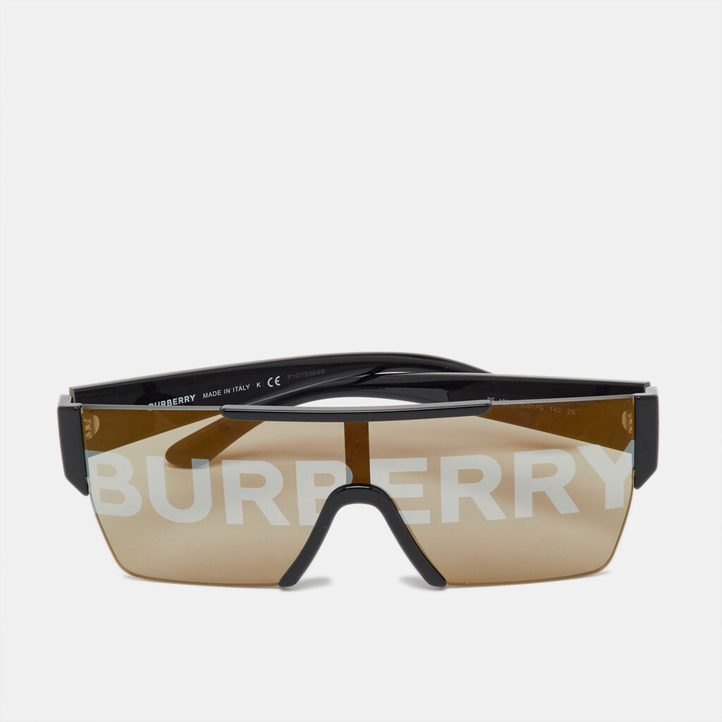 Burberry Black/Grey BE4291 Logo Rectangle Sunglasses Burberry Black/Grey BE4291 Logo Rectangle Sunglasses