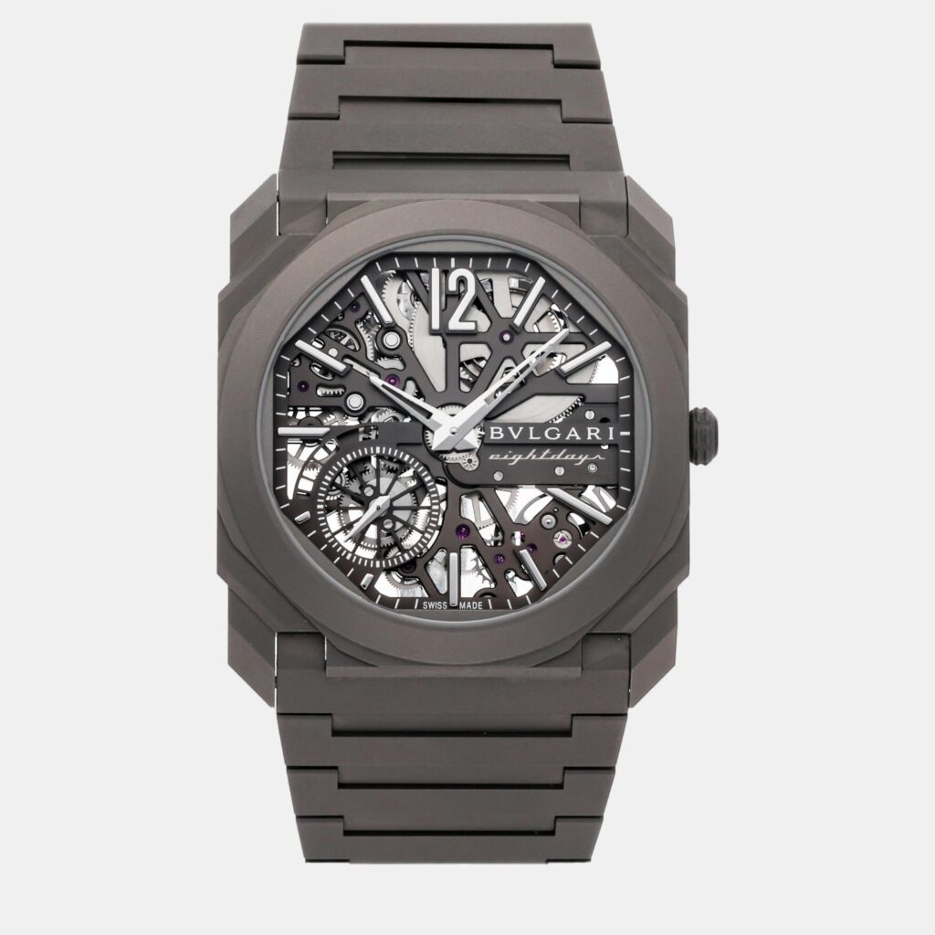 Bvlgari Skeleton Titanium Octo Finissimo Manual Winding 103610 Men's Wristwatch 40 mm Bvlgari Skeleton Titanium Octo Finissimo Manual Winding 103610 Men's Wristwatch 40 mm