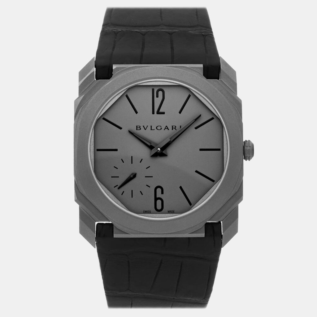 Bulgari Octo Finissimo 102711 Automatic Titanium Grey Dial Men's Wristwatch 40mm Bulgari Octo Finissimo 102711 Automatic Titanium Grey Dial Men's Wristwatch 40mm
