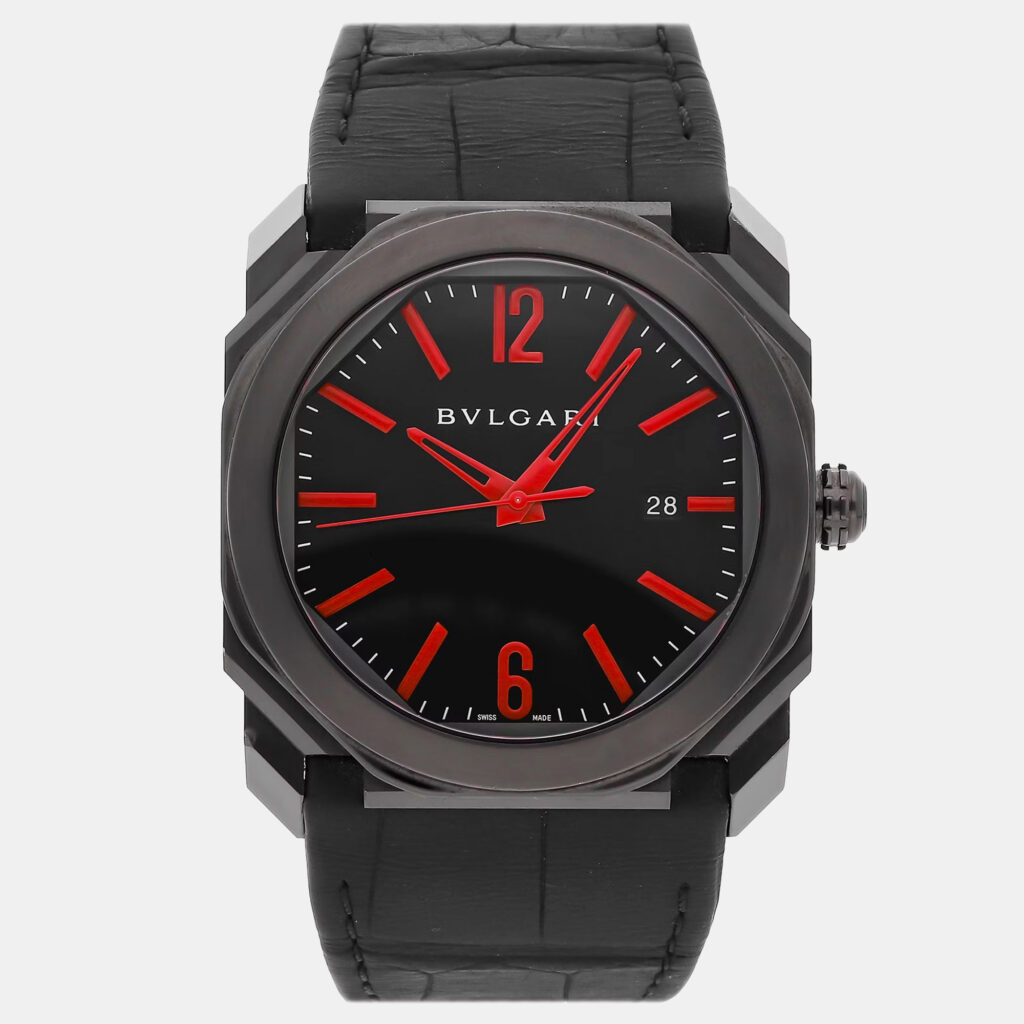 Bvlgari Octo 102738 Automatic Black Stainless Steel Men’s Wristwatch 41 mm Bvlgari Octo 102738 Automatic Black Stainless Steel Men’s Wristwatch 41 mm