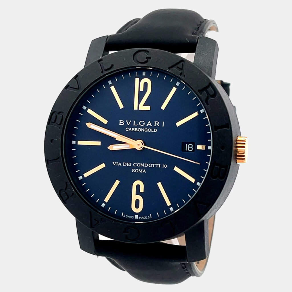Bvlgari Via dei Condotti BB40CL Automatic Carbon Men’s Wristwatch 40 mm Bvlgari Via dei Condotti BB40CL Automatic Carbon Men’s Wristwatch 40 mm