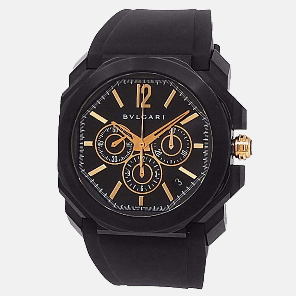 Bvlgari Octo 102630 Automatic Black Stainless Steel Men’s Wristwatch 41 mm Bvlgari Octo 102630 Automatic Black Stainless Steel Men’s Wristwatch 41 mm