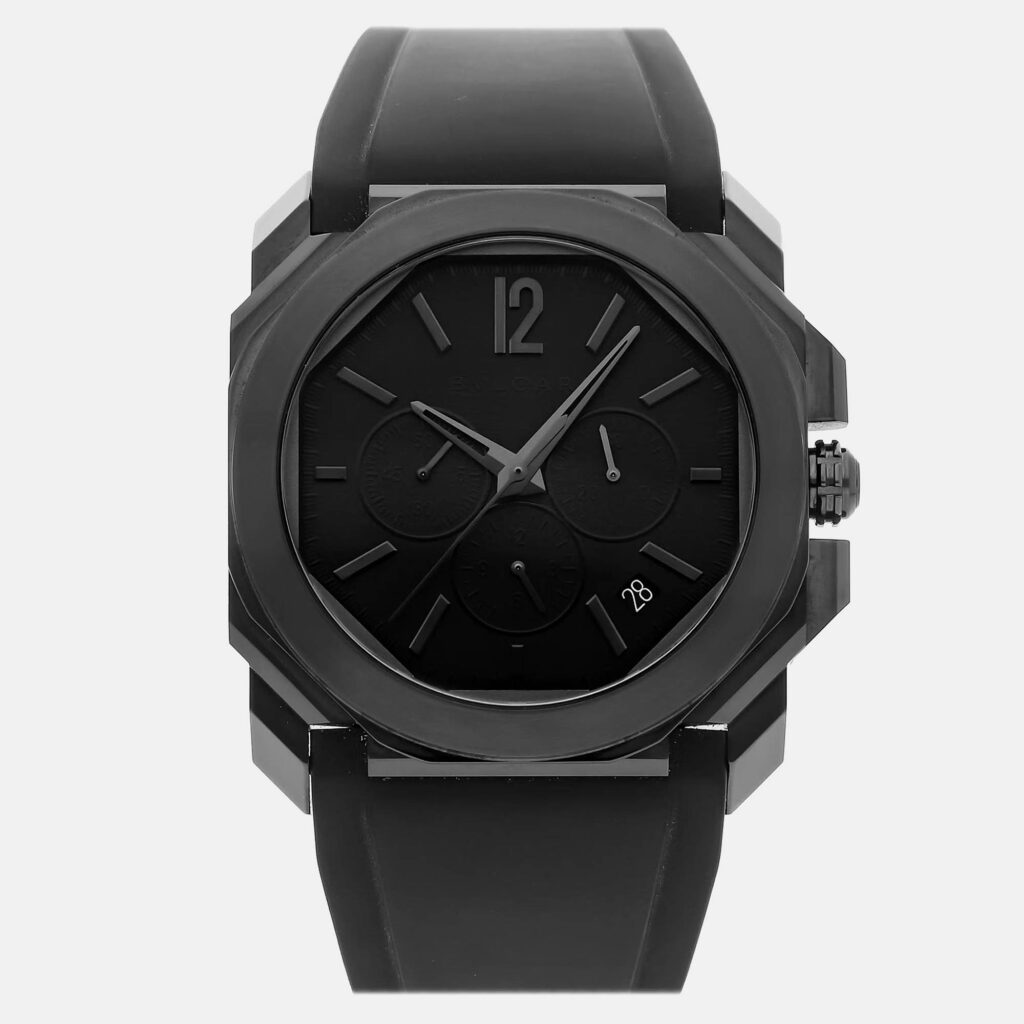 Bvlgari Octo 103027 Automatic Black Stainless Steel Men’s Wristwatch 41 mm Bvlgari Octo 103027 Automatic Black Stainless Steel Men’s Wristwatch 41 mm